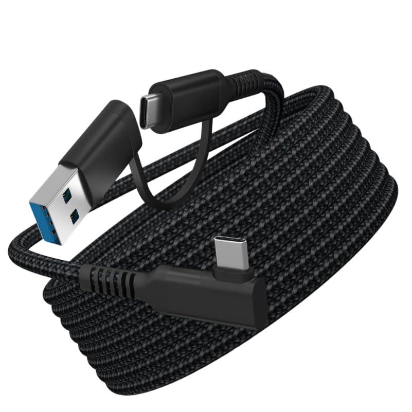 Verilux® 16FT/5M Link Cable for VR, USB 3.1 Type C to USB C Cable for VR Headset Verilux® 16FT/5M Link Cable for VR, USB 3.1 Type C to USB C Cable for VR Headset